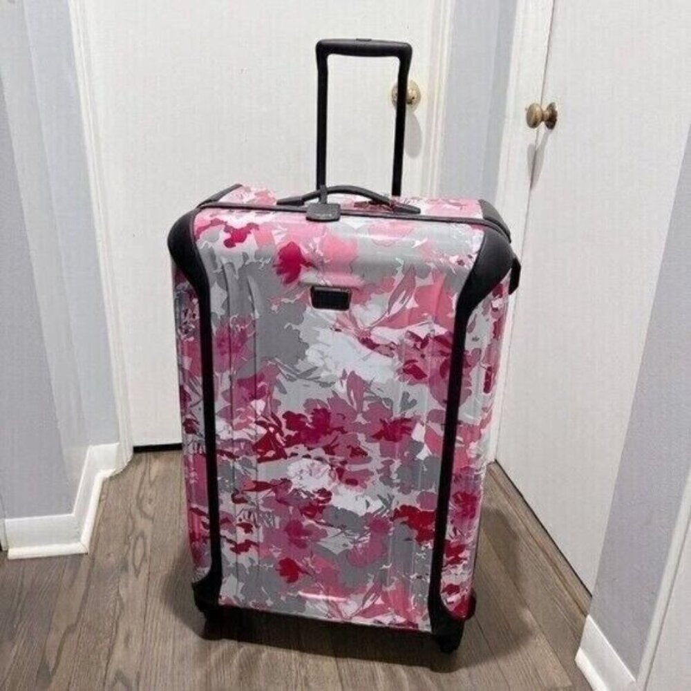 TUMI Vapor International Large Extended Packing Case 4 Wheel Raspberry Floral